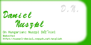 daniel nuszpl business card